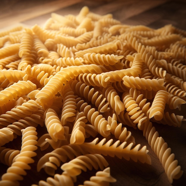 rauwe rotini pasta food fotografie Achtergrond van pasta