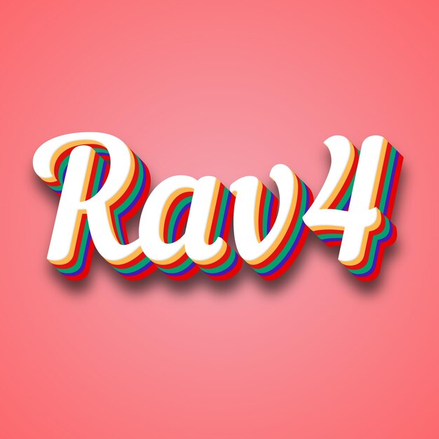 Photo rav4 text effect photo image cool