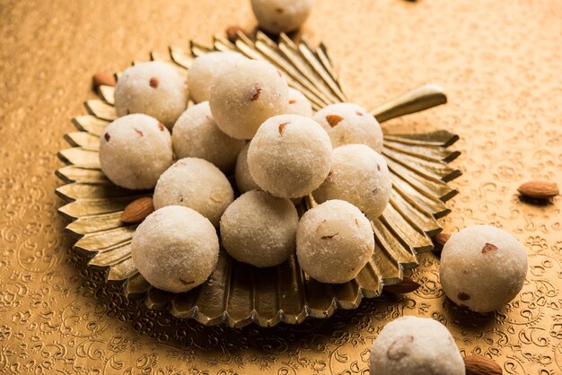 Rava Laddu or Semolina Laddoo Or Rawa Ladu, a popular sweet dish from Maharashtra, India