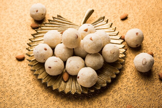 Rava Laddu or Semolina Laddoo Or Rawa Ladu, a popular sweet dish from Maharashtra, India