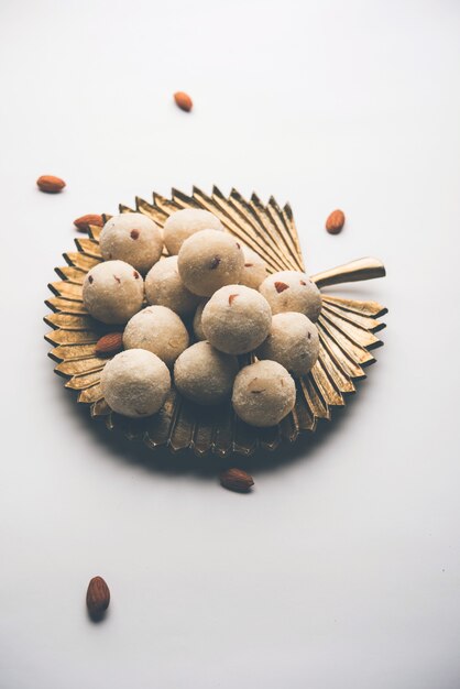 Rava Laddu or Semolina Laddoo Or Rawa Ladu, a popular sweet dish from Maharashtra, India