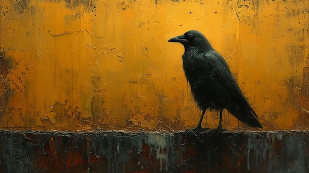 Foto raven uccello nero album fotografico visivo pieno di oscure vibrazioni misteriose