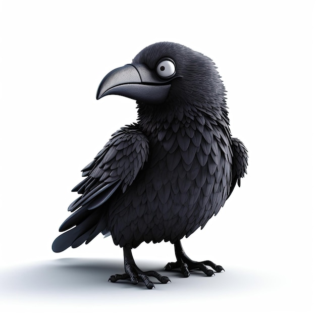 Raven character illustration