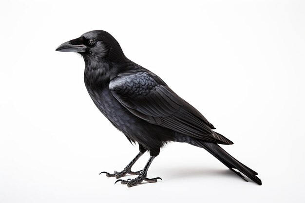 The Raven Isolated On White Background