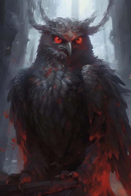 The raven and the red eyes