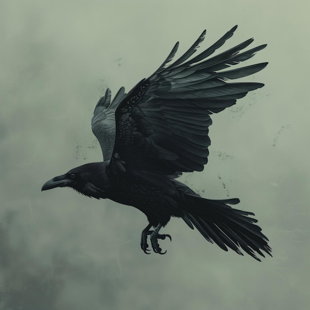 Raven zwarte vogel visuele foto album vol donkere mysterieuze vibes