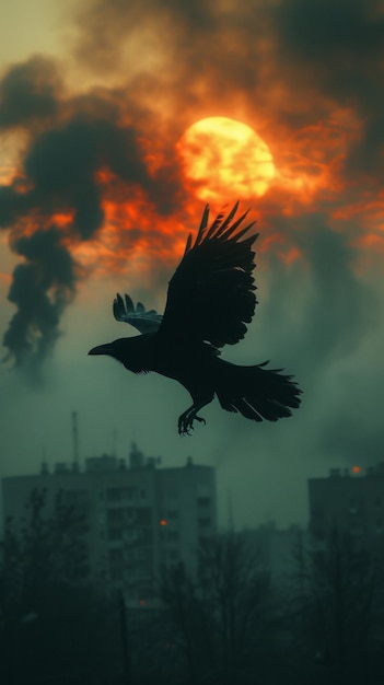 Raven zwarte vogel visuele foto album vol donkere mysterieuze vibes