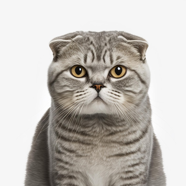 Premium Photo  Portrait photo of scottish fold cat with annoying