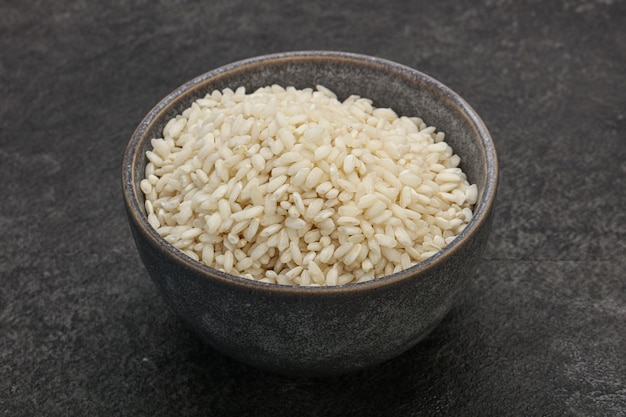 Raw arborio rice for Risotto