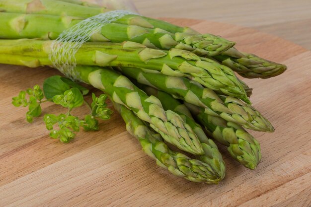 Raw asparagus