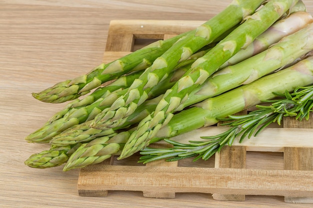 Raw asparagus