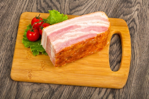 Raw bacon