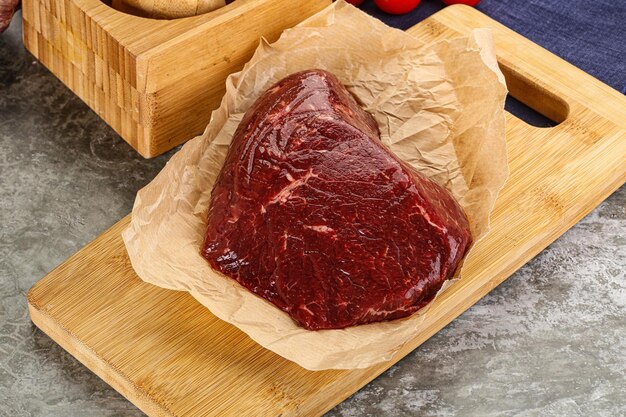 Raw beef shouler for cooking