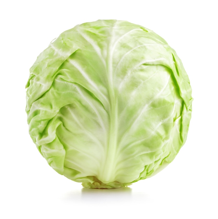 Photo raw cabbage isolated on white