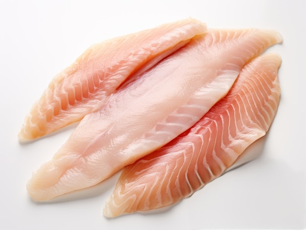 Raw catfish fillet