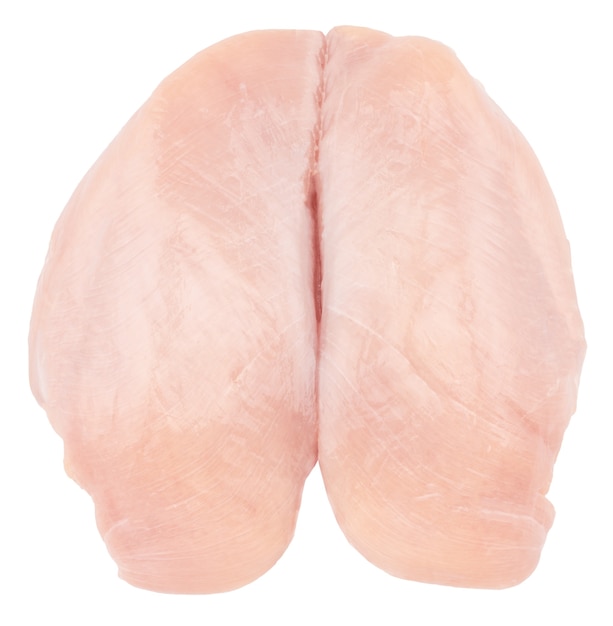 Raw chicken breast filets