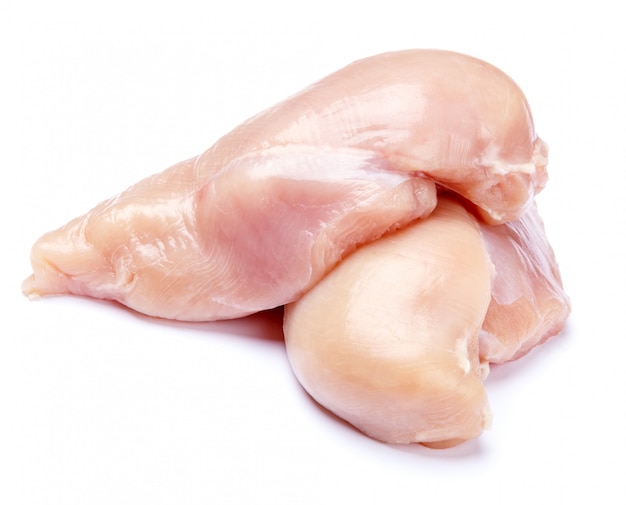 Raw chicken breast fillets