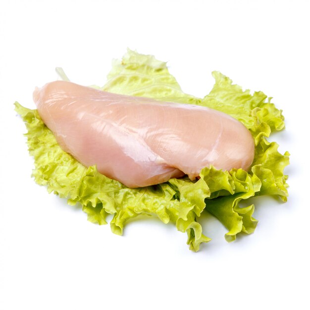 Photo raw chicken breast fillets