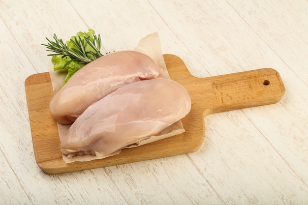 Raw chicken breast