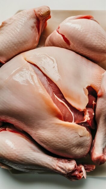 Raw chicken meat