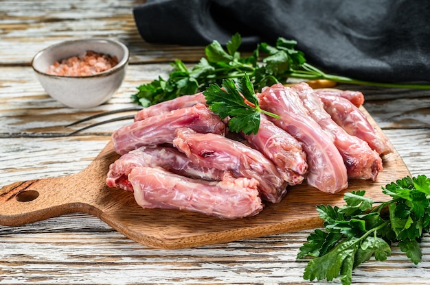 Raw Chicken neck meat