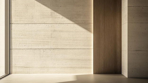 raw concrete surface in warm tones with natural lighting and shadow interplay luxury interiors details