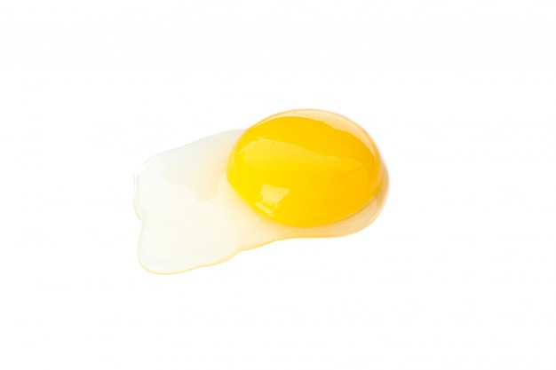 Raw egg yolk isolated on whiteRaw egg yolk isolated on white