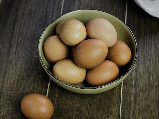 Raw Eggs in bowl