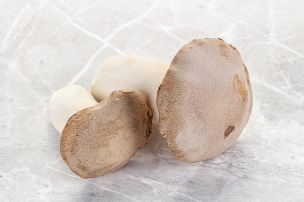 Raw Eringi mushrooms for cooking