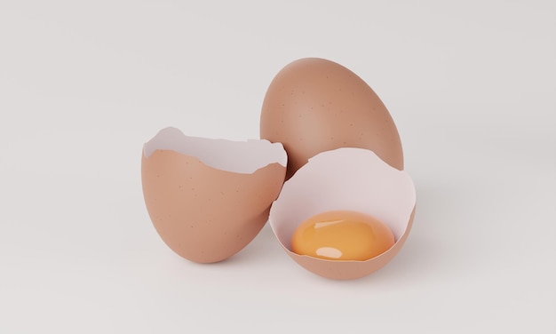 Сырые свежие куриные яйца Фермерские продукты натуральные яйца Крупным планом макрос