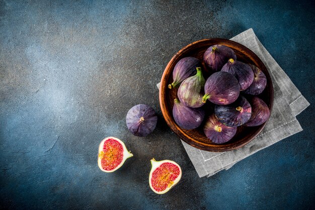 Raw fresh fig fruits