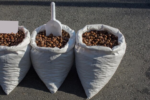 Raw fresh sweet chestnut for ready for sale