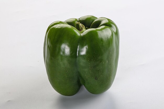 Raw green Bulgarian bell pepper