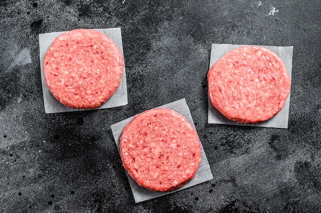 Premium Photo | Raw ground meat cutlet