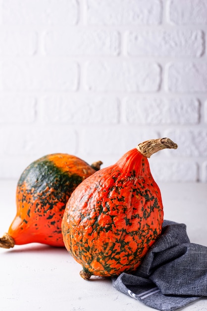 Raw hokkaido pumpkins