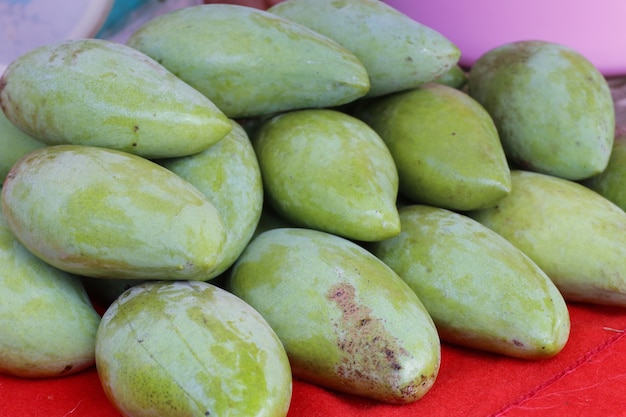 raw mango at street food