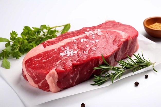 Raw meat for steak