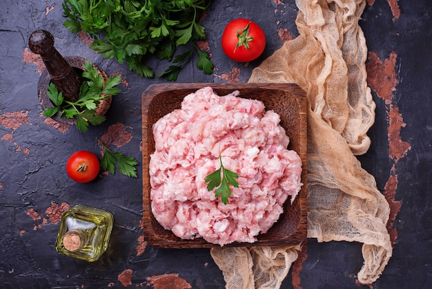 Raw minced meat 