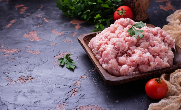 Raw minced meat 