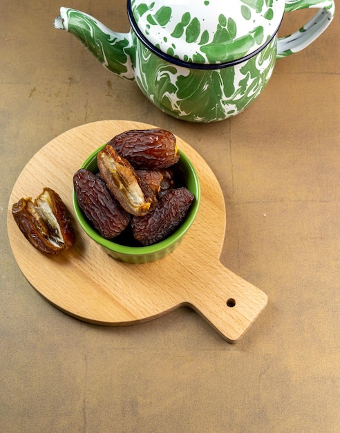 원시 유기농 Medjool Dates Kurma in Indonesia It39s also Ramadan quotIftarquot 라마단 카림 클로즈업