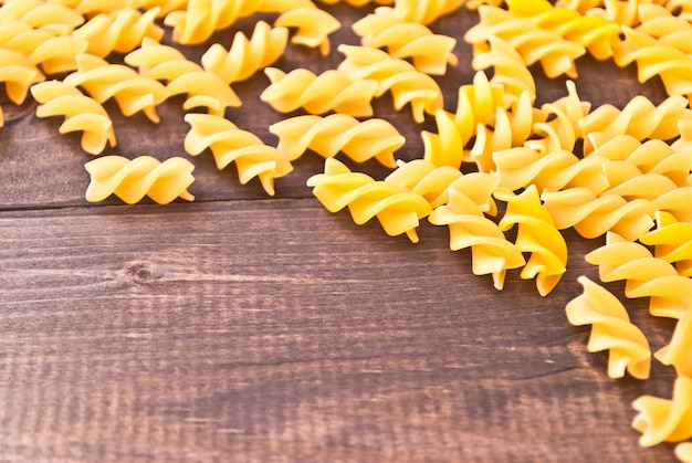 Raw pasta as a background