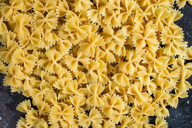 Raw pasta close-up. Pasta background