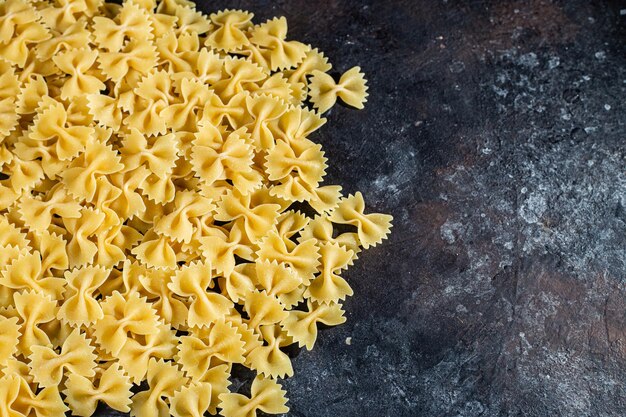 Raw pasta close-up. Pasta background