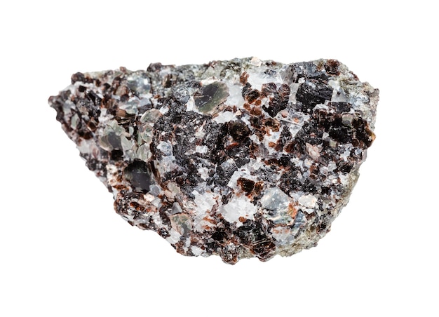 Photo raw phlogopite magnesium mica rock isolated