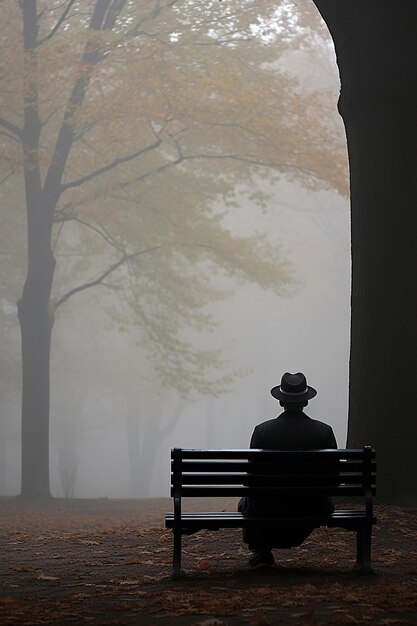 RAW photography the backside of Father Merrin from the Exorcist 1978 with his iconic hat