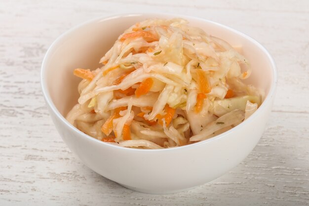 Raw pickled cabbage