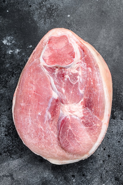 Raw pork ham cut 