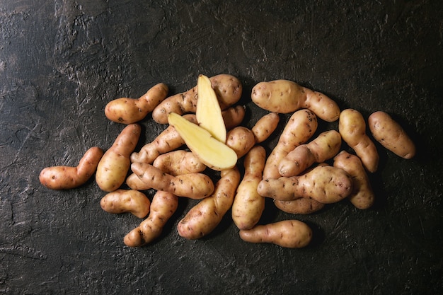 Raw potatoes bayard