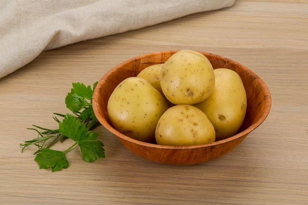 Raw potatoes