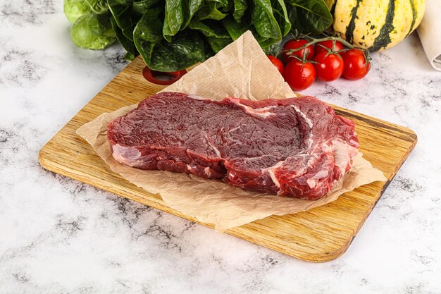 Raw rib eye beef premium steak for grill